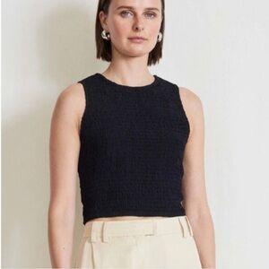 Apiece Apart Black Willow Smock Tank S